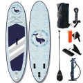 best seller Drop Stitch Material Transparent Stand UP Paddle Board Inflatable SUP Paddle board Pump